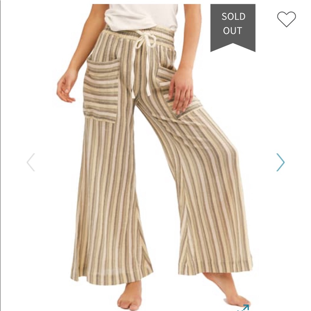 Free People Jones Beach Wide Leg Pant NWT